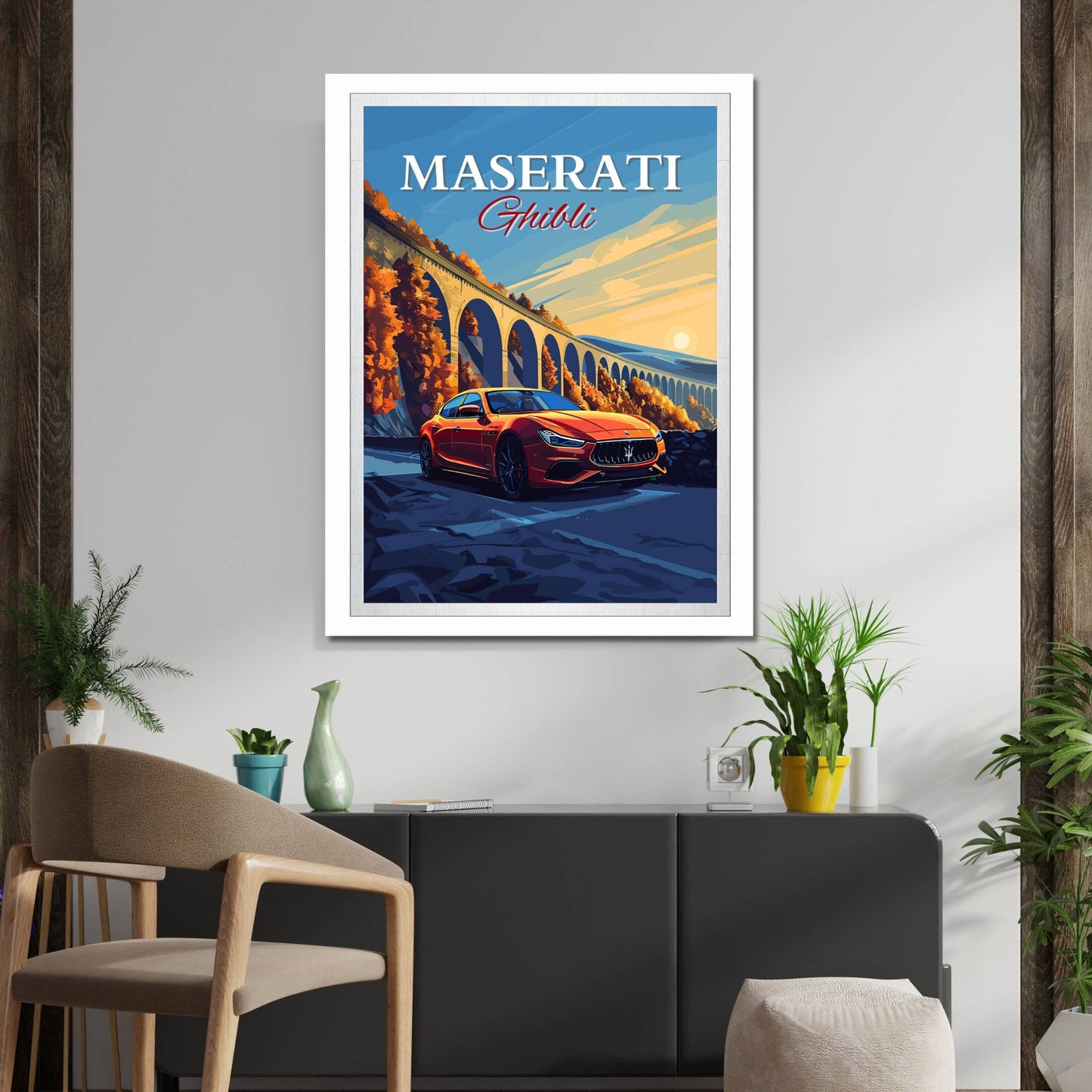 Maserati Ghibli Poster