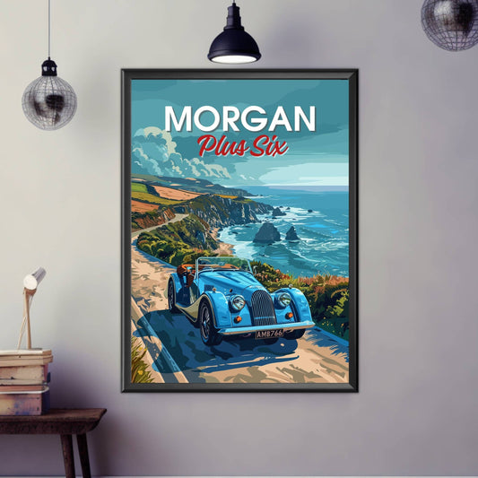 Morgan Plus Six Print, Car Poster, Car Art, Morgan Plus Six Poster, Car Print, Classic Car, Vintage Car, Retro Car