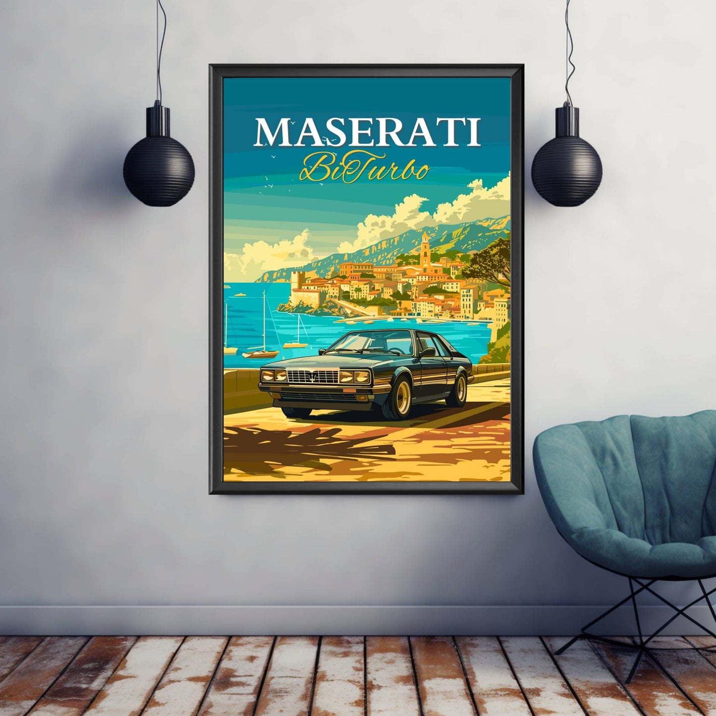 Maserati Bi Turbo Poster