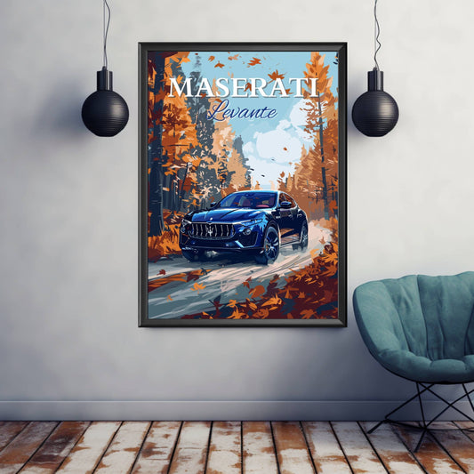 Maserati Volante Print, Maserati Volante Poster, Car Poster, Car Print, 2020s Car, Car Art, SUV car print, Supercar Print, Off-Roader Print