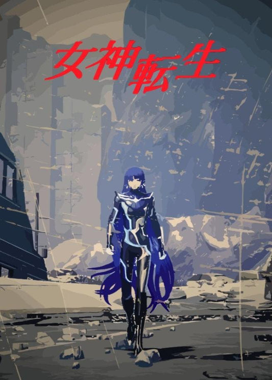 Shin Megami Tensei Inspired poster - Japanese Art Style