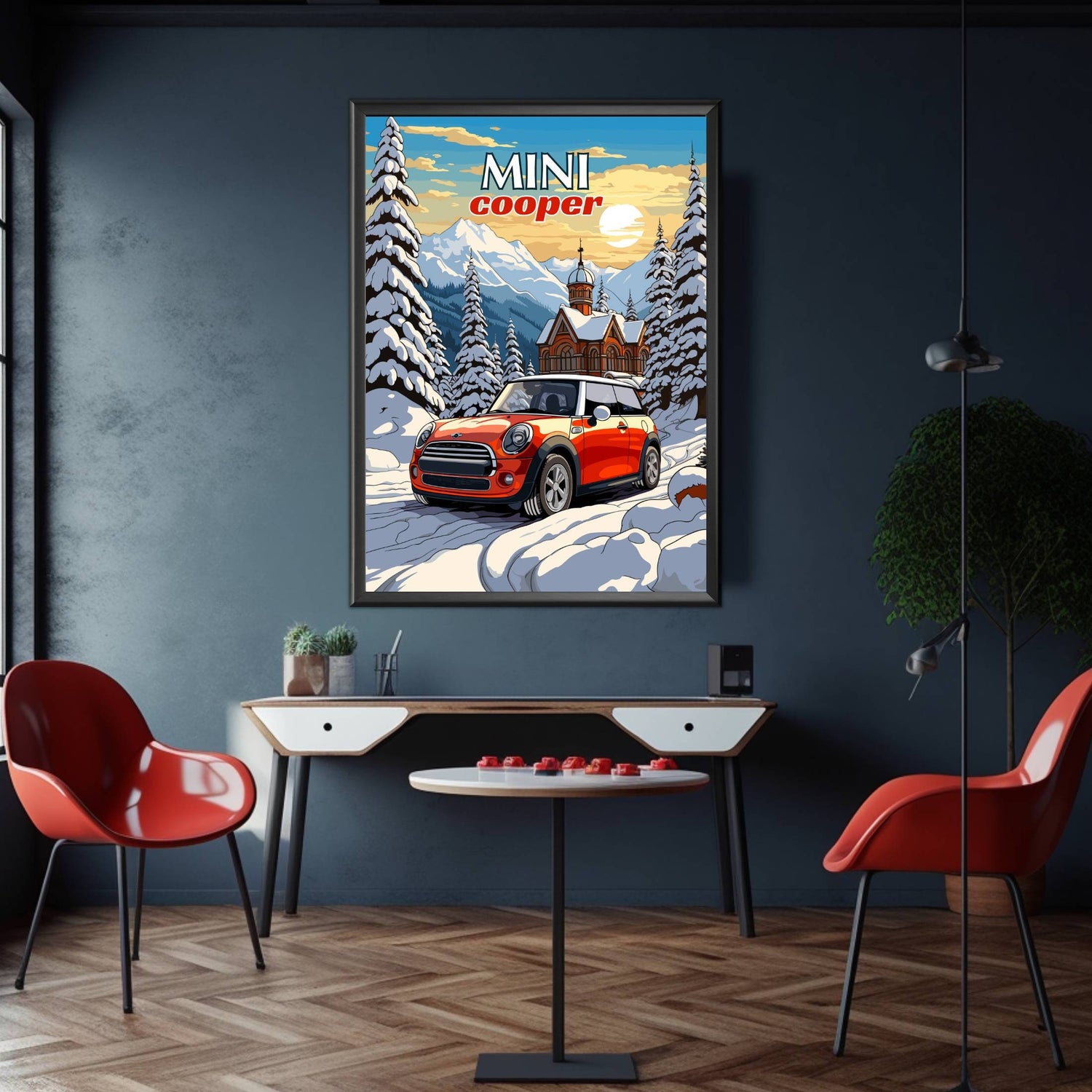 2000s Mini Cooper Print – Brighton Posters