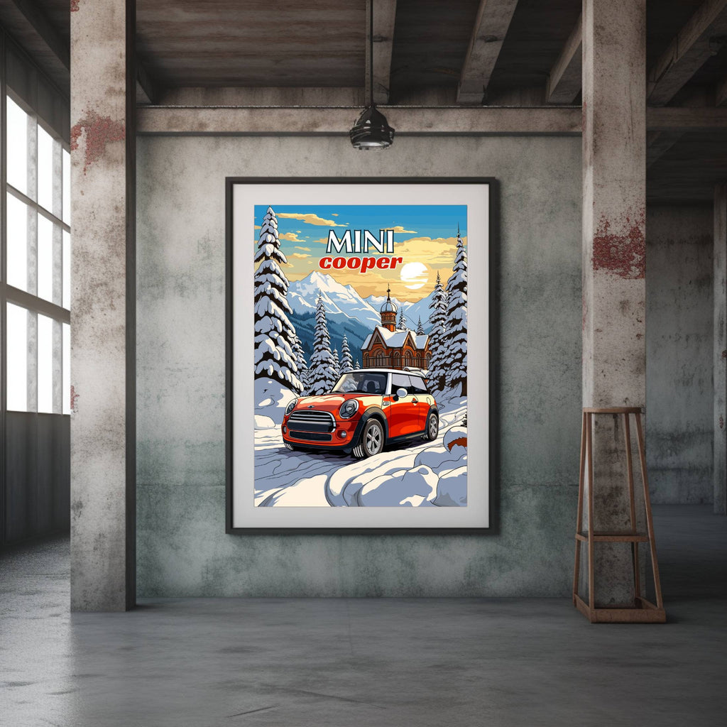 2000s Mini Cooper Print – Brighton Posters