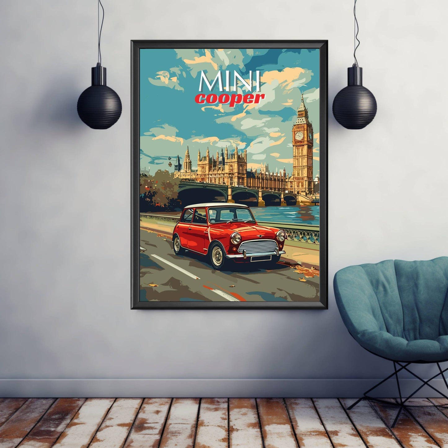 Mini Cooper Print - 1960s