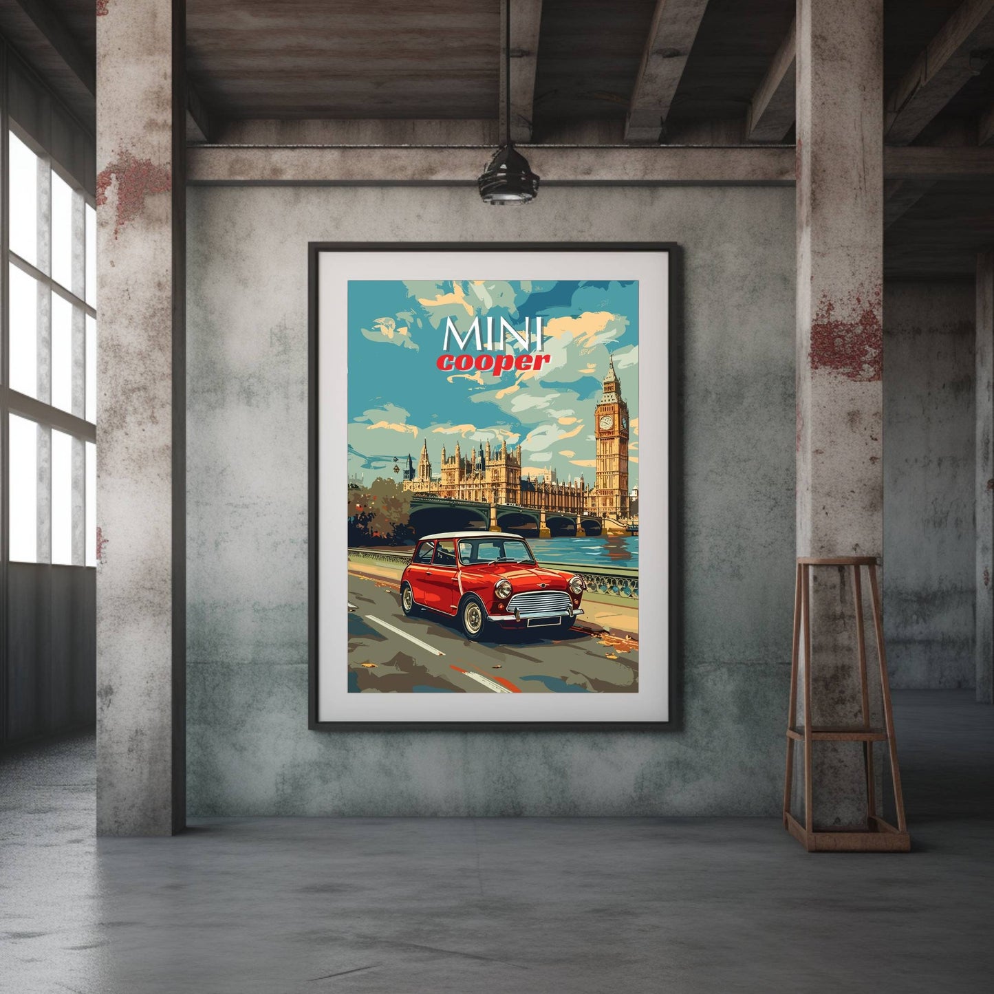 Mini Cooper Print - 1960s