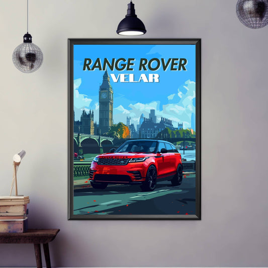 Range Rover Velar Poster, Car Print, Car Poster, Range Rover Velar Print, 2020s Car Print, Car Art, SUV Print, Off-Roader Print