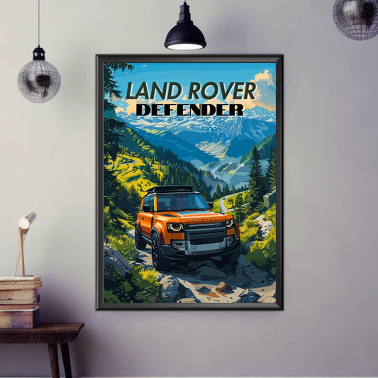 Land Rover Defender Print, 2020s Car Print, Land Rover Defender Poster, Car Art, Car Poster, Modern Classic Car Print, SUV Car Print