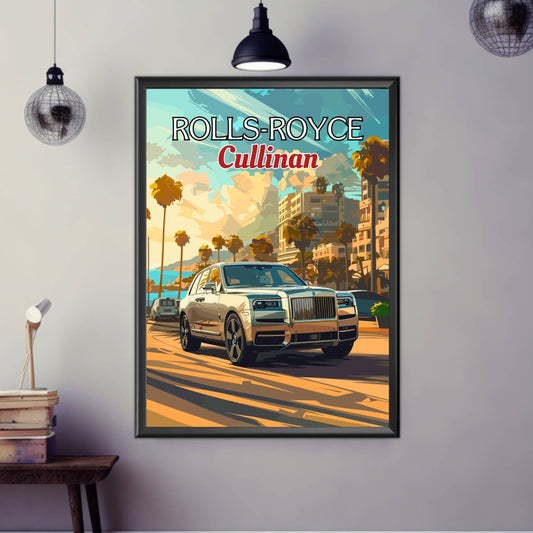 Rolls-Royce Cullinan Print, Rolls-Royce Cullinan Poster, SUV Car Print, Car Print, Car Poster, Luxury Car Print, Car Art, 2020s Car Print