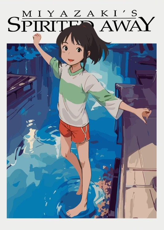 Spirited Away Inspired Poster - Chichiro, Haku Spirited Away