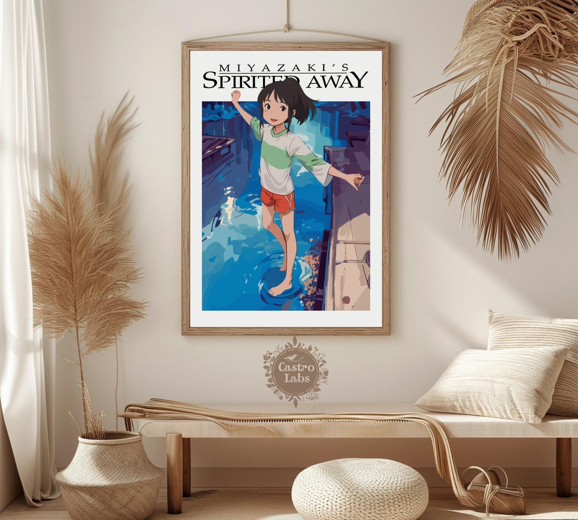 Spirited Away Inspired Poster - Chichiro, Haku Spirited Away