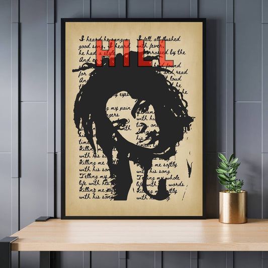 Lauryn Hill Print, Music Art, Lauryn Hill Poster, Music Poster, Music Print, Retro Music Art, Rap Music Poster, Hip-Hop Music Poster