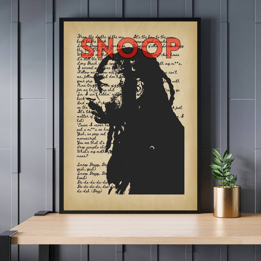Snoop Dogg Print, Music Art, Snoop Dogg Poster, Music Poster, Music Print, Retro Music Art, Rap Music Poster, Hip-Hop Music Poster