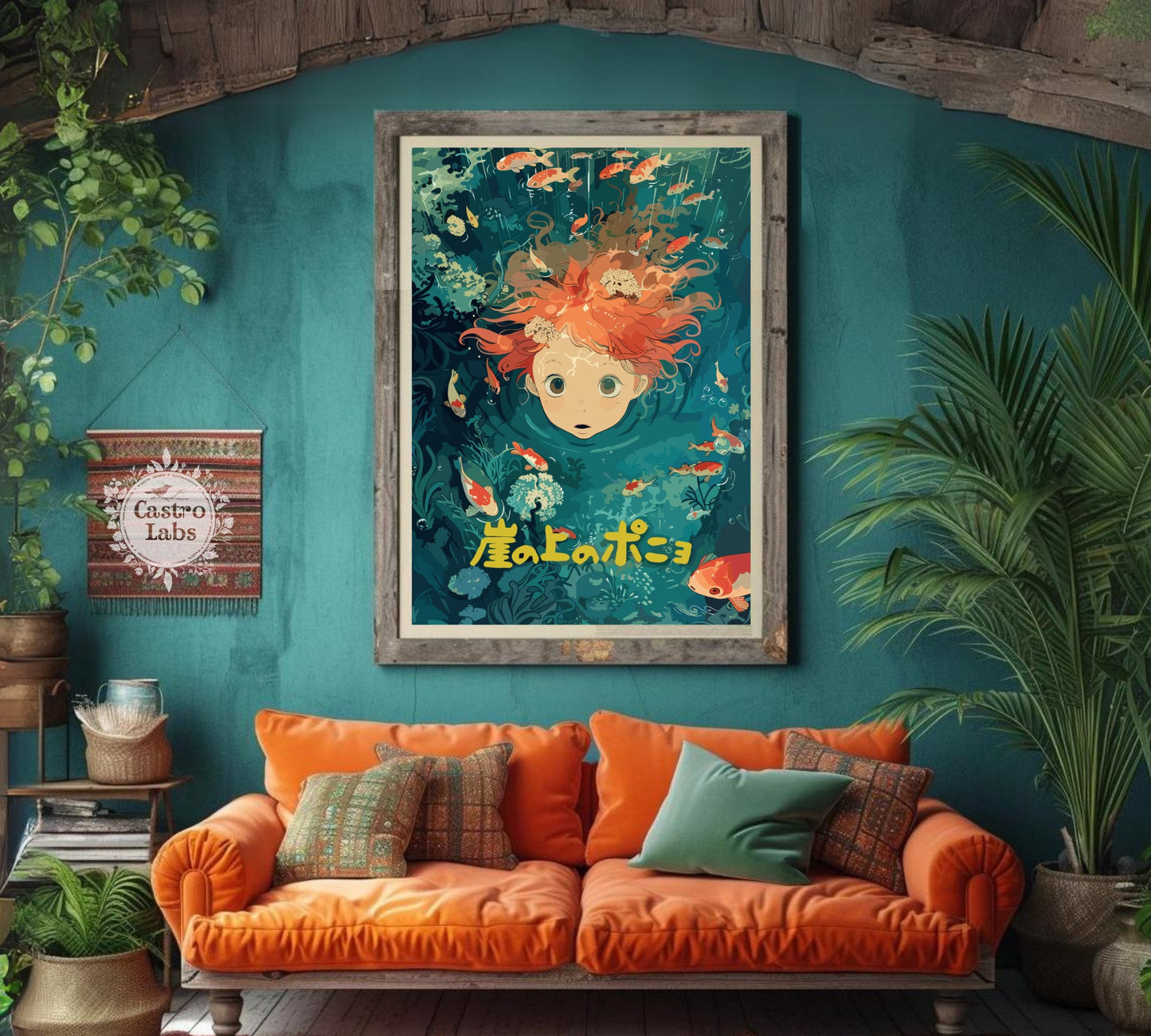 Ponyo Poster - Studio Ghibli Art