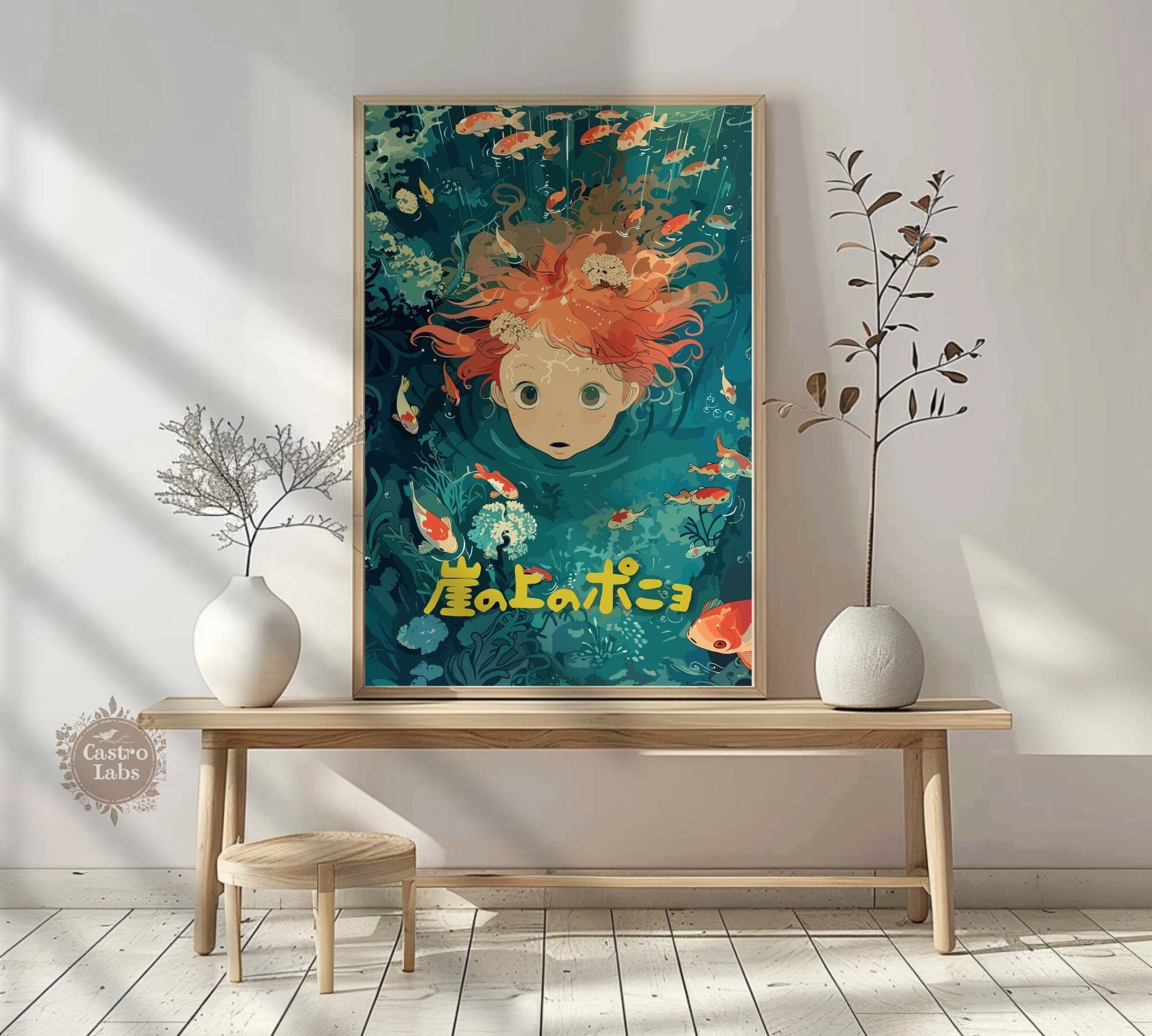 Ponyo Poster - Studio Ghibli Poster