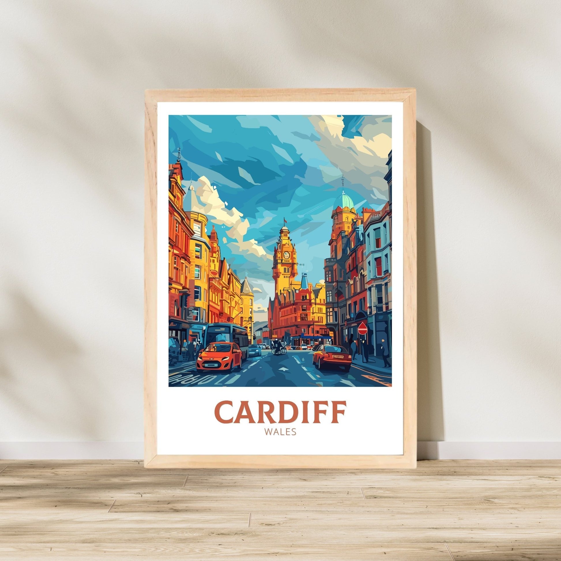 Cardiff Travel Poster