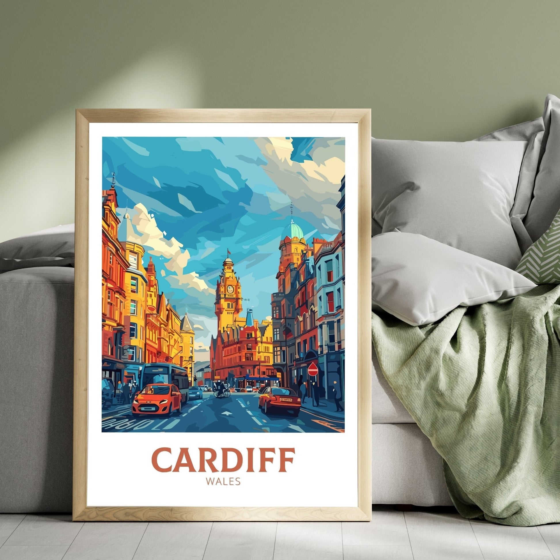 Cardiff Travel Poster