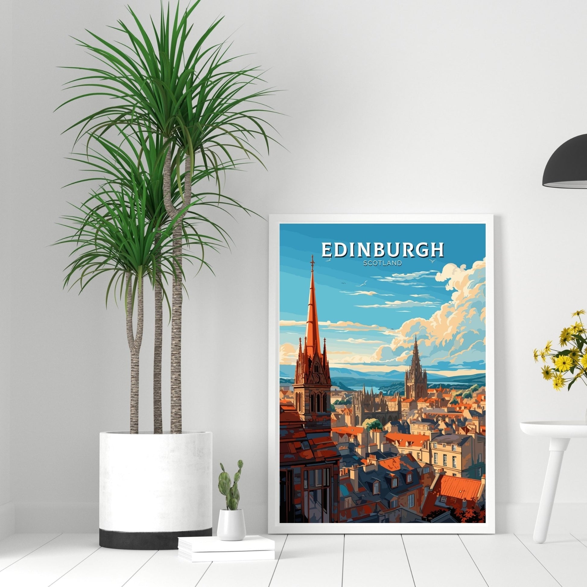 Edinburgh Travel Print | Edinburgh Poster | Edinburgh Wall Art | Edinburgh Skyline Print | Scotland Print | Scotland Poster | ID 995