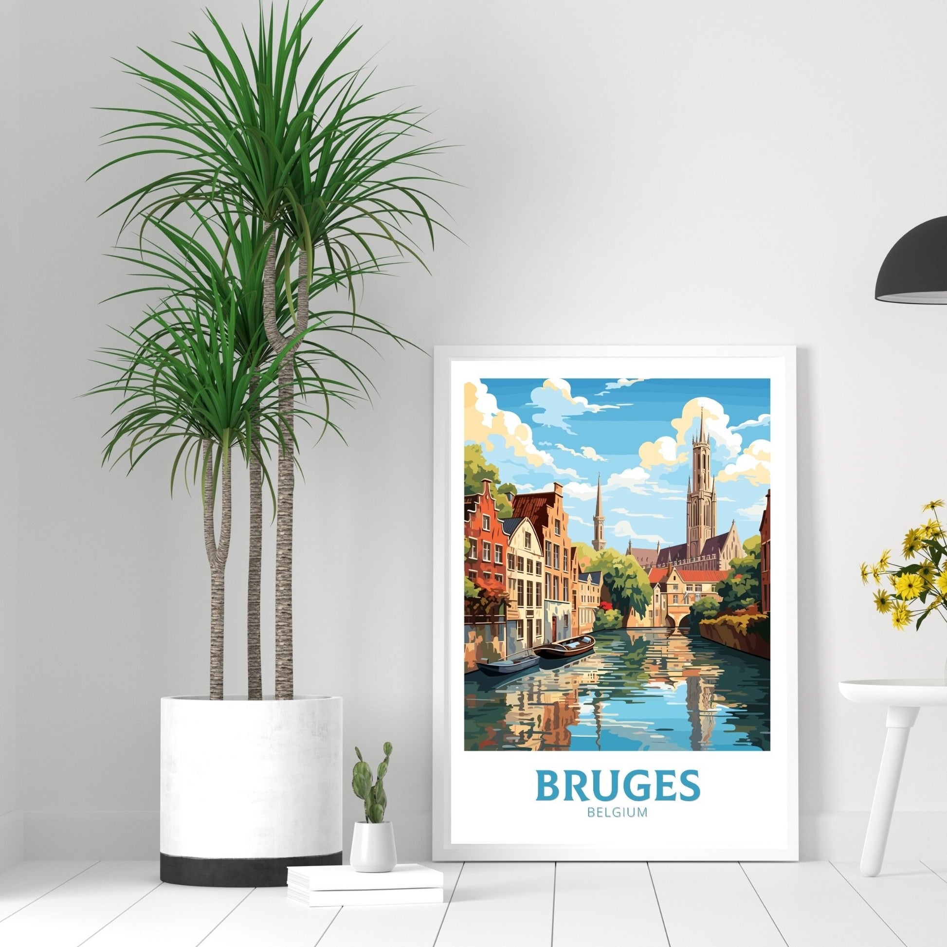 Bruges Belgium Travel Poster