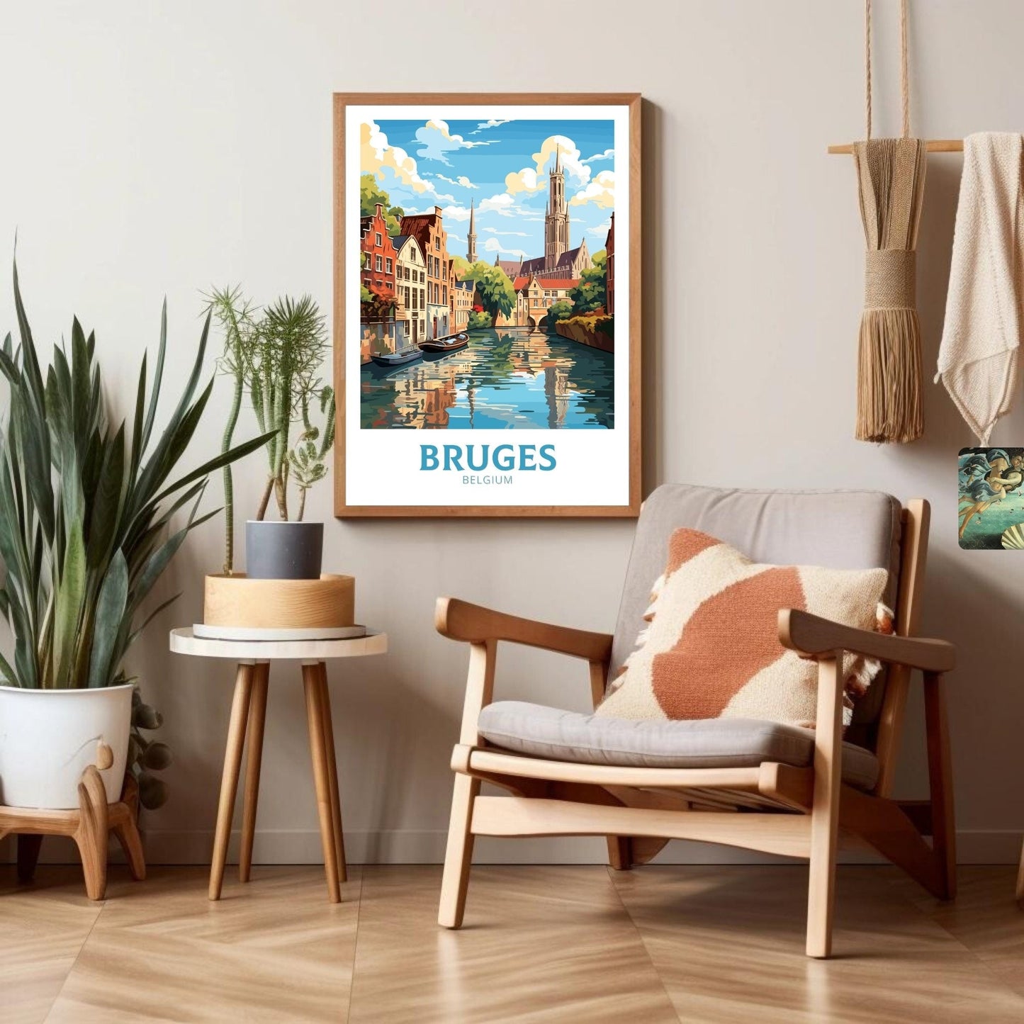 Bruges Belgium Travel Poster