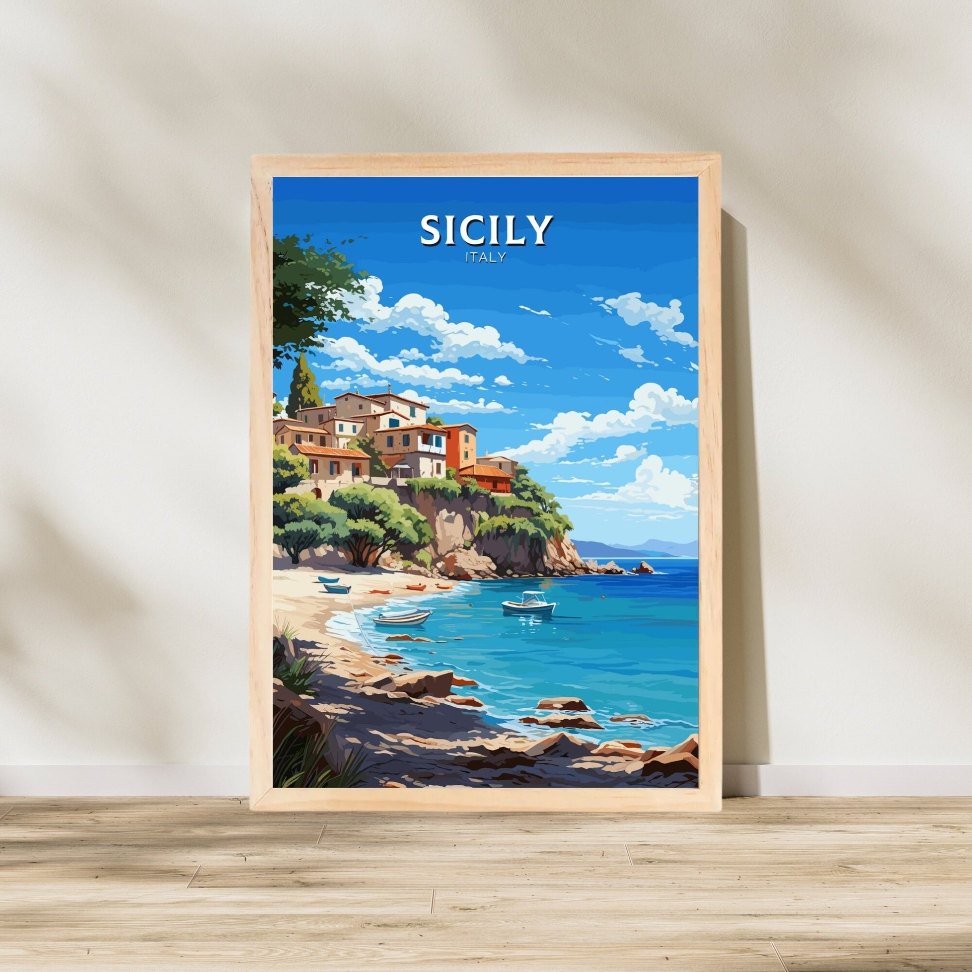 Sicily Travel Poster