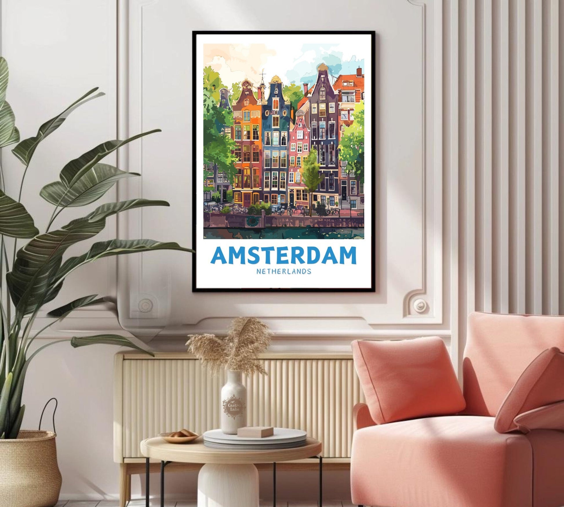 Amsterdam Houses Print