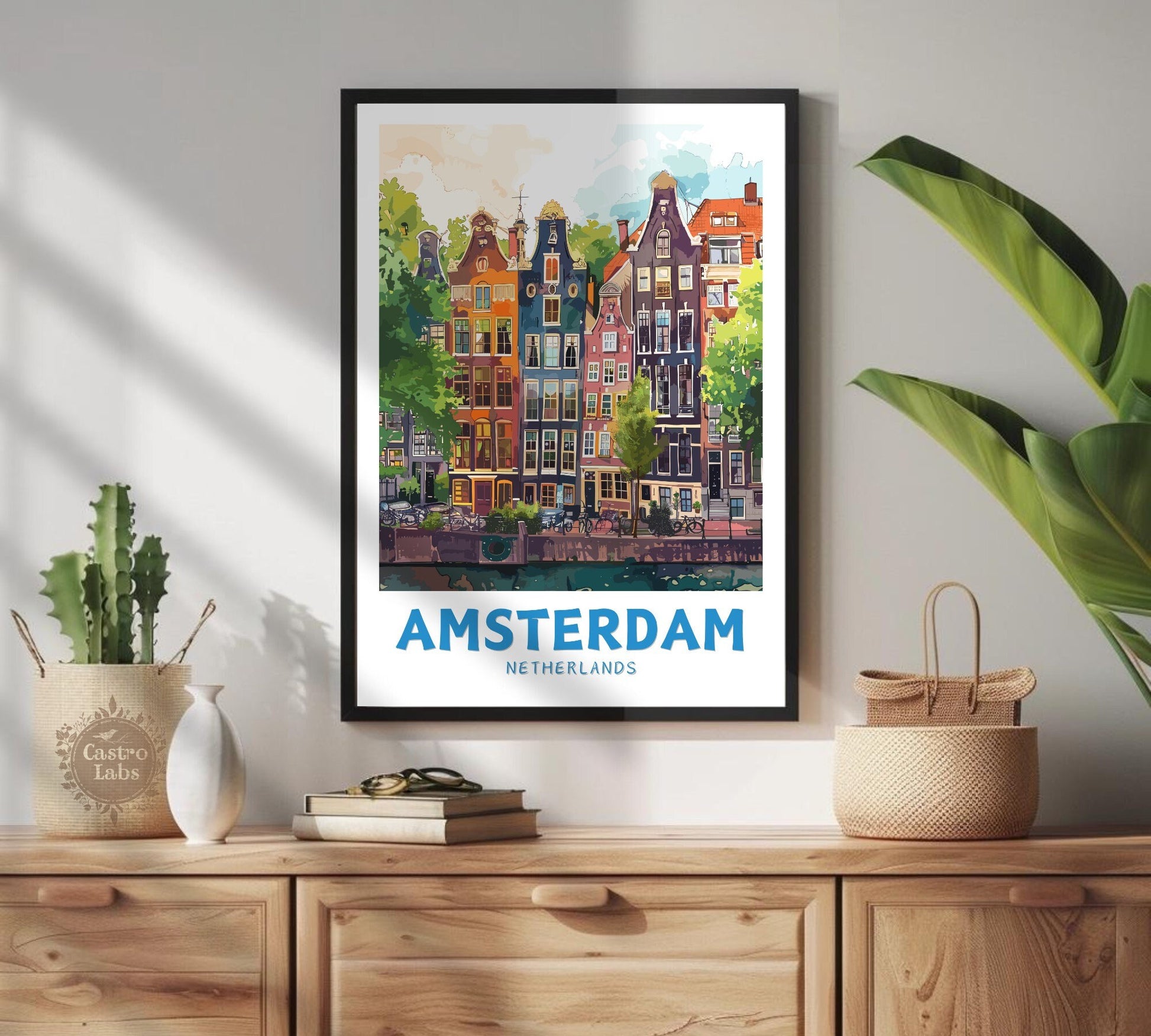 Amsterdam Houses Poster