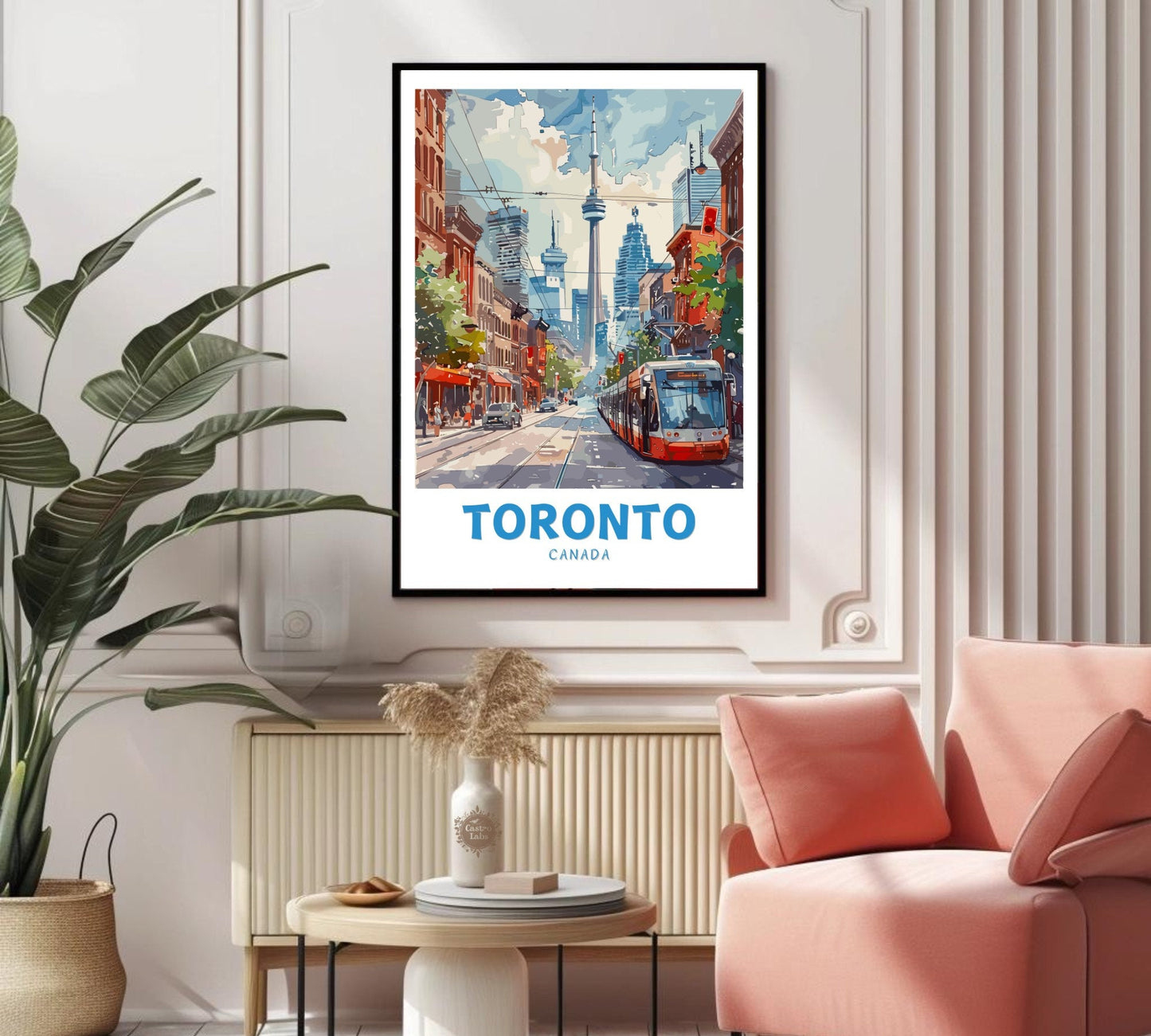 Toronto Downtown Poster: Toronto Skyline Print