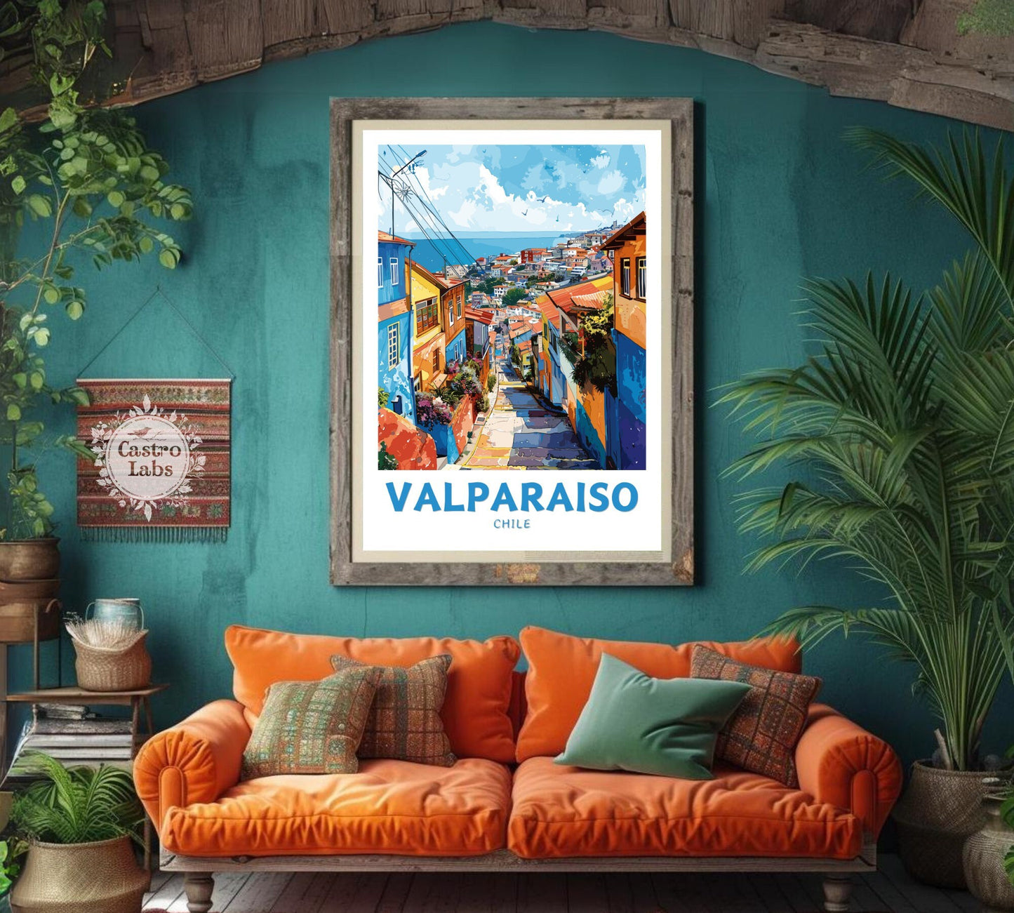 Valparaiso Print, Valparaiso Chile Poster