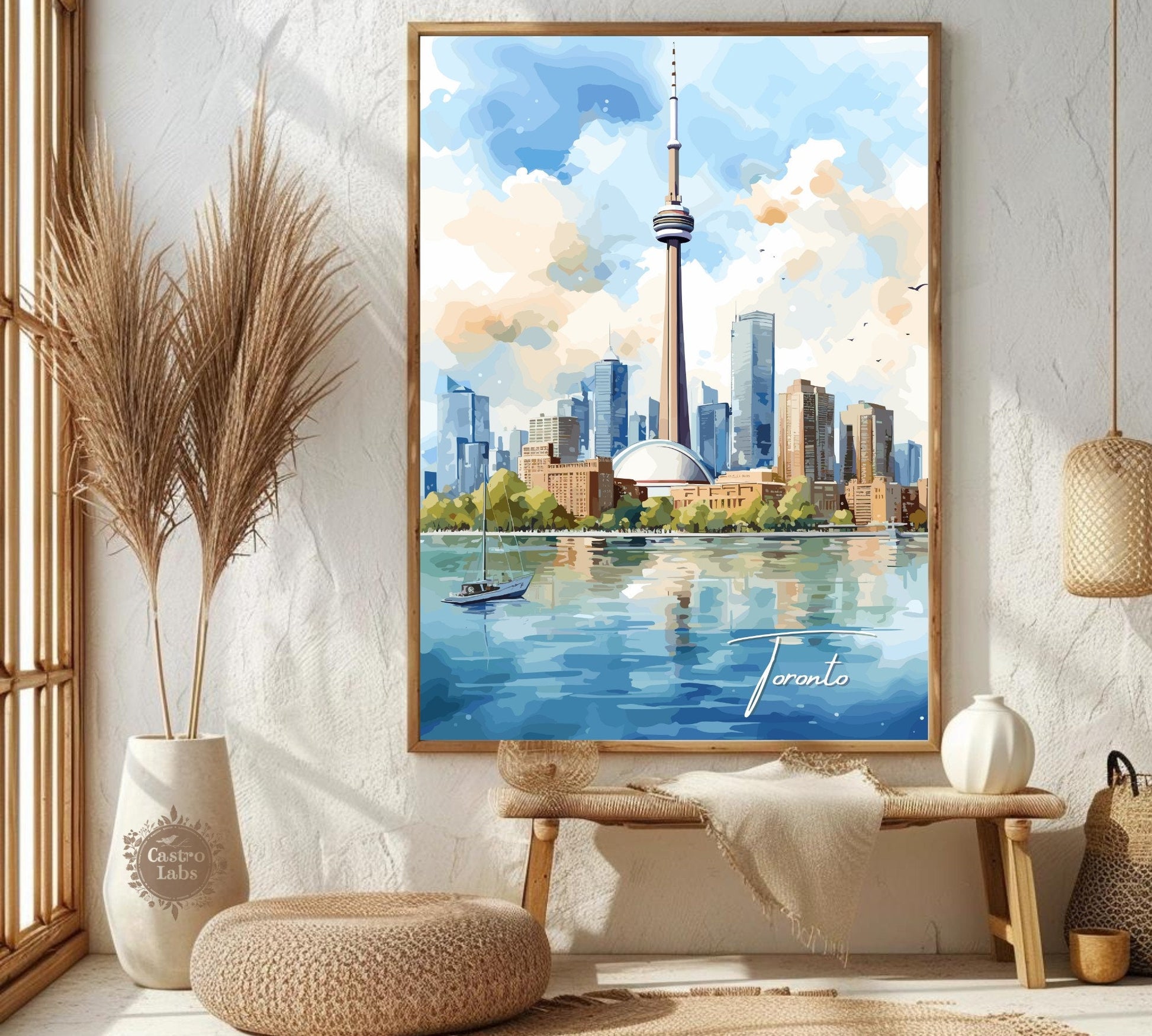 Toronto Skyline Print: Toronto Poster