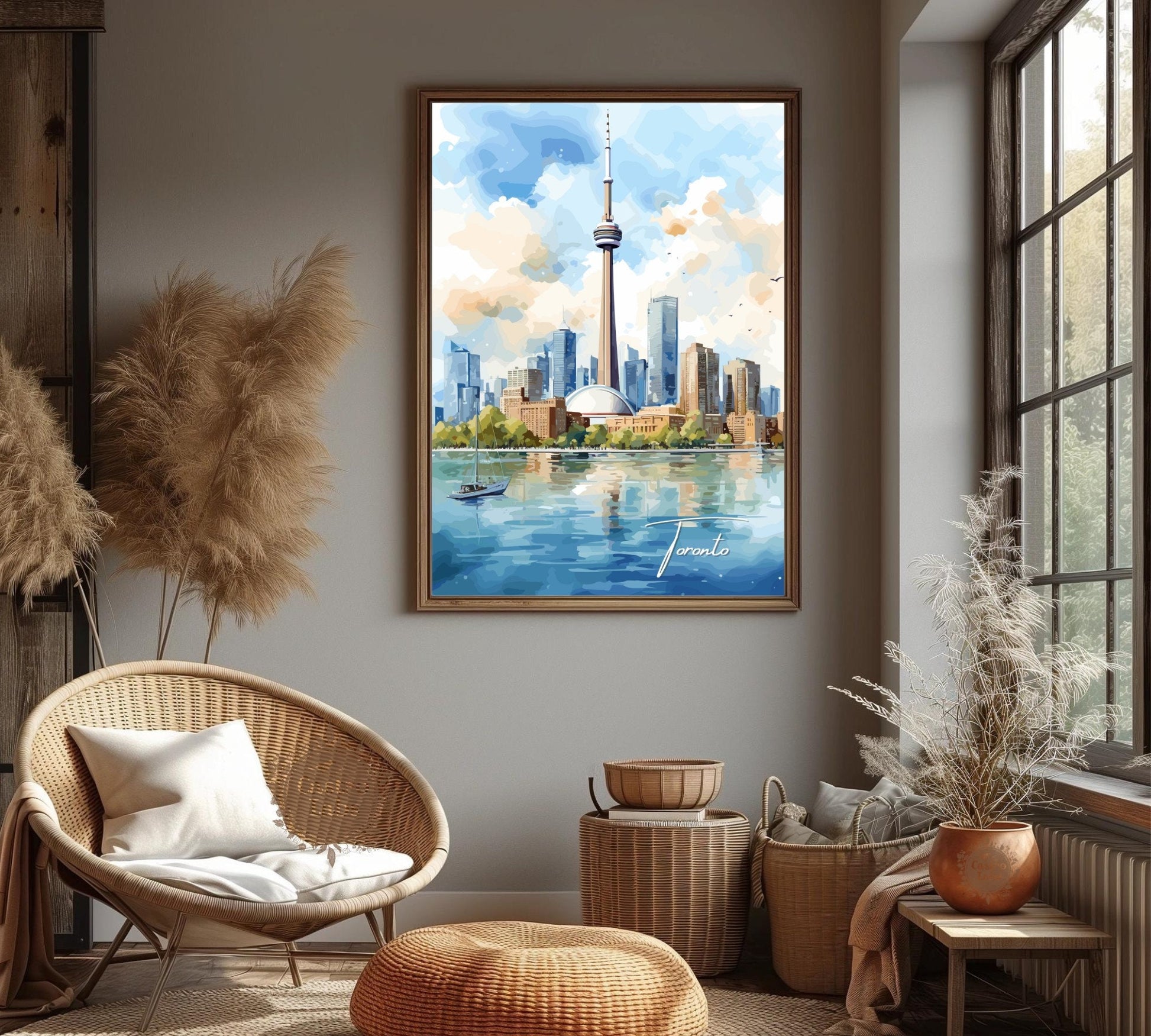 Toronto Skyline Print: Toronto Poster