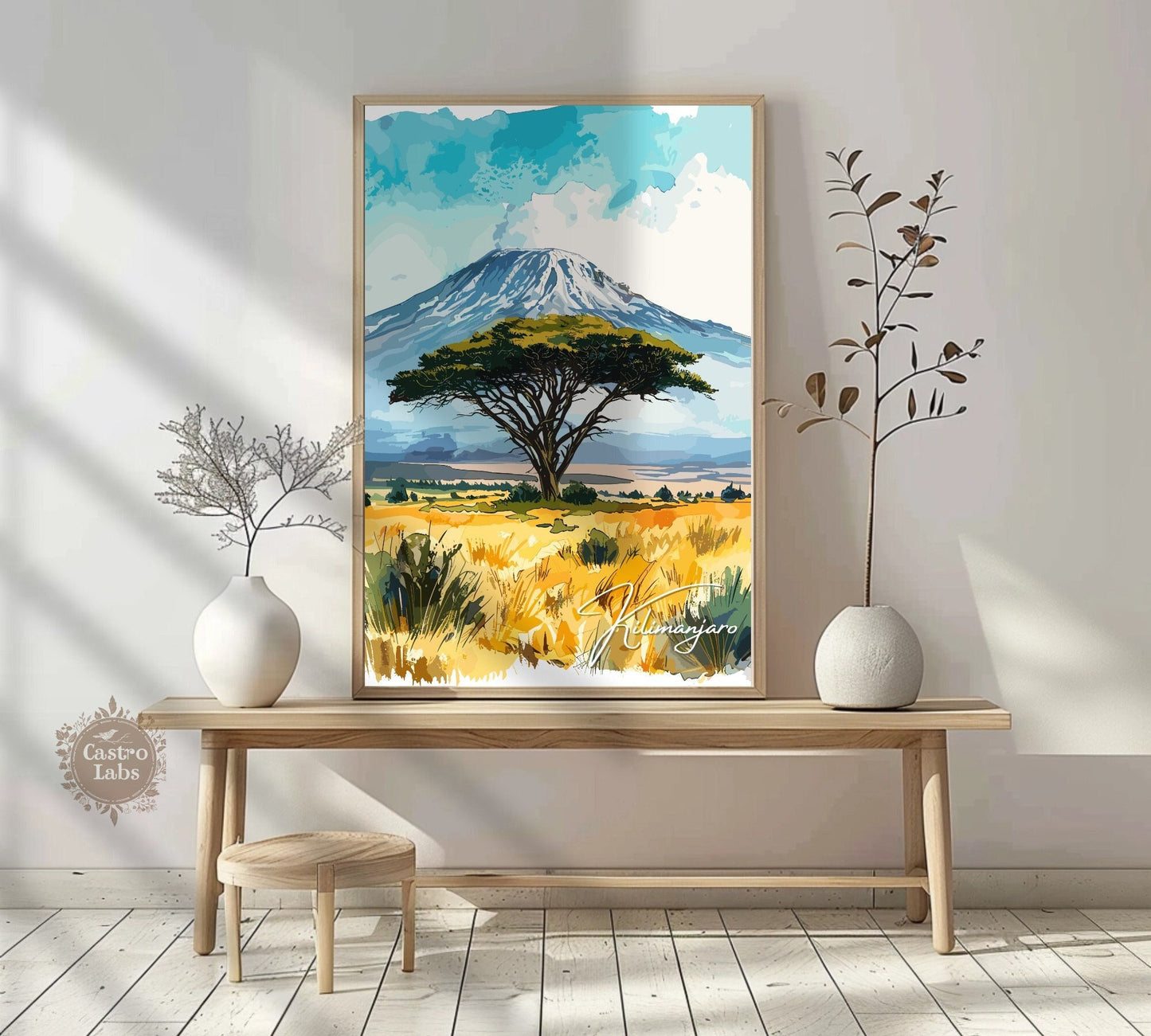 Kilimanjaro Poster, Mount Kilimanjaro Print