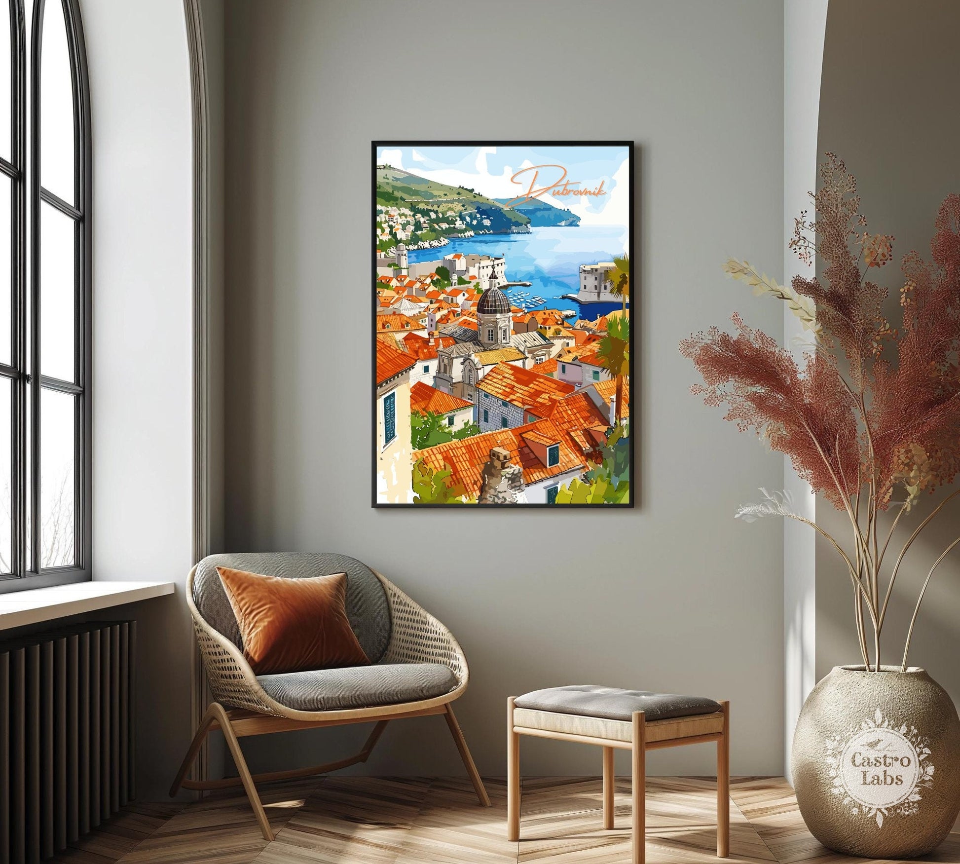 Dubrovnik Print: Dubrovnik View Poster