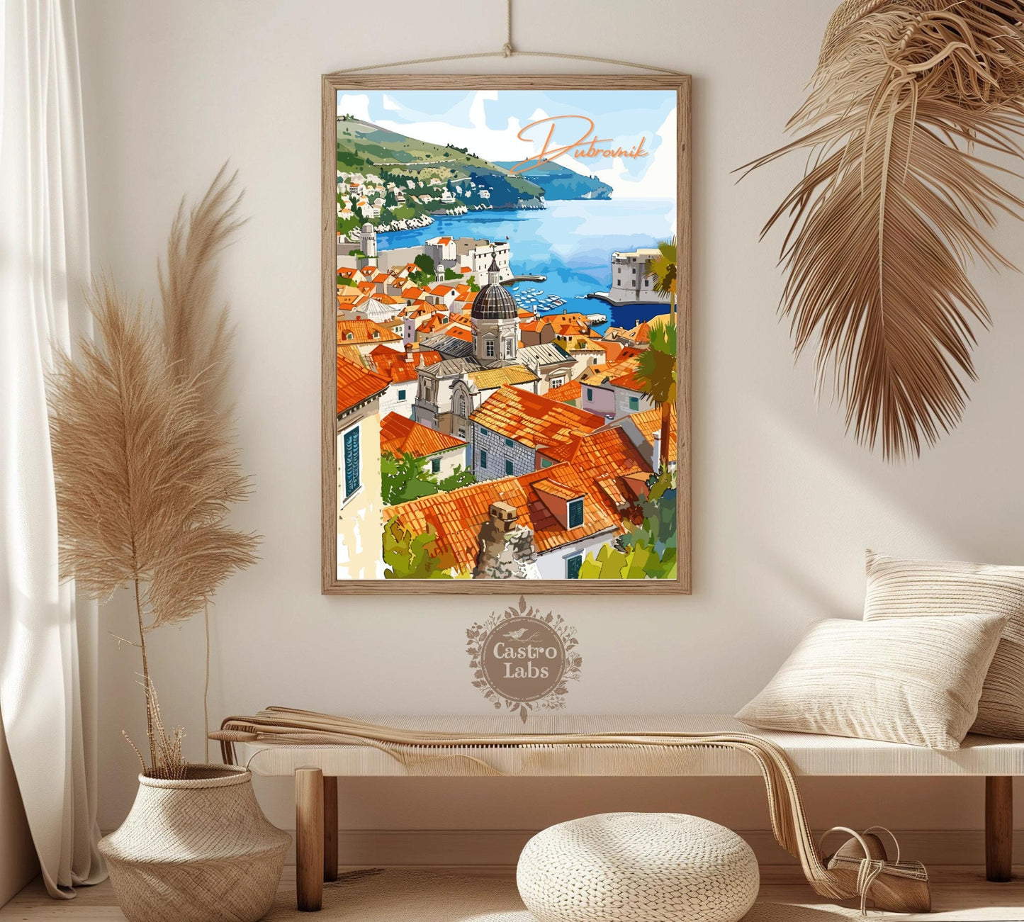 Dubrovnik Print: Dubrovnik View Poster