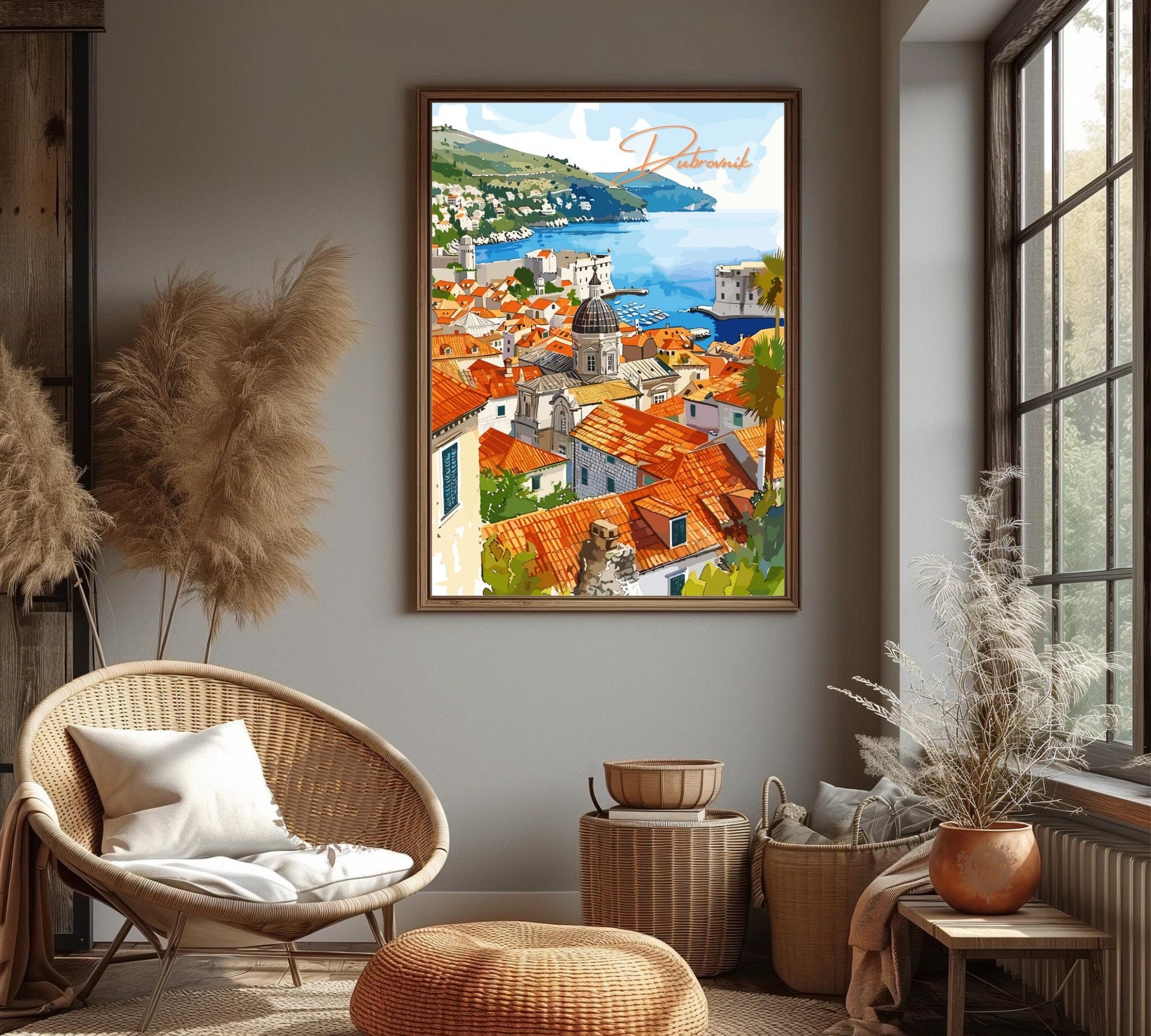 Dubrovnik Print: Dubrovnik View Poster