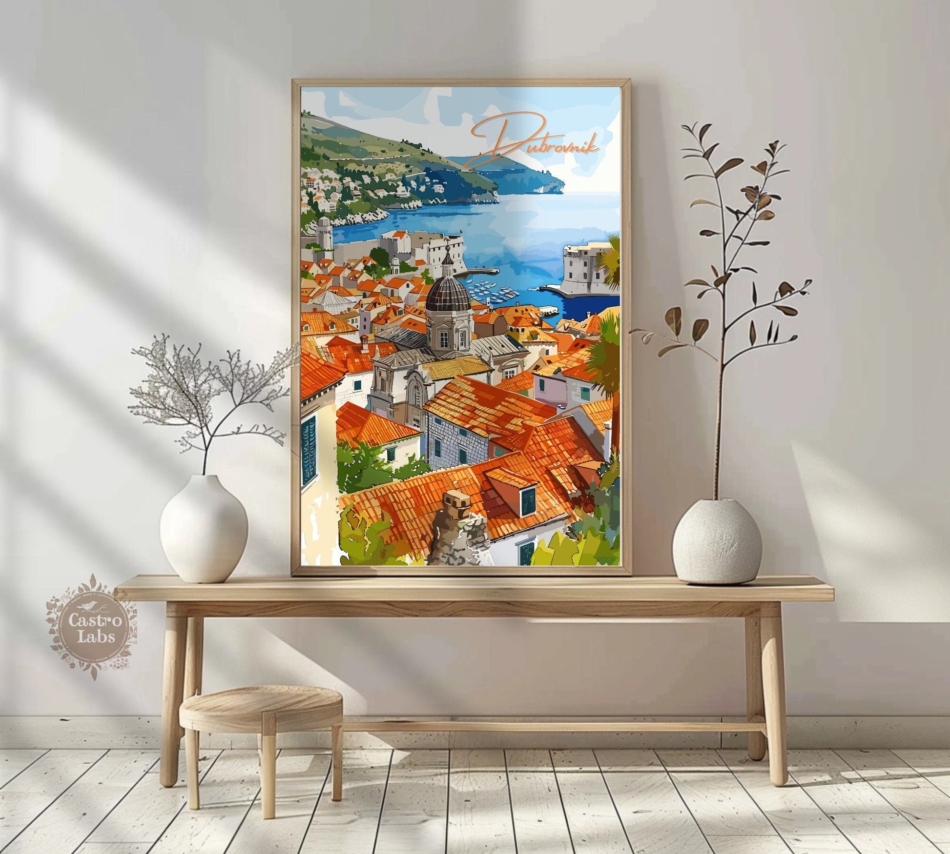 Dubrovnik Print: Dubrovnik View Poster