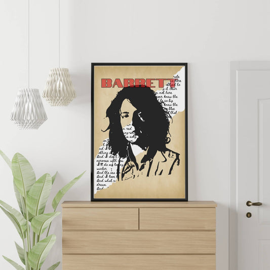Syd Barrett Print, Music Poster, Music Art, Syd Barrett Poster, Music Print, Pink Floyd Poster, Song Lyrics Poster, Retro Music Art