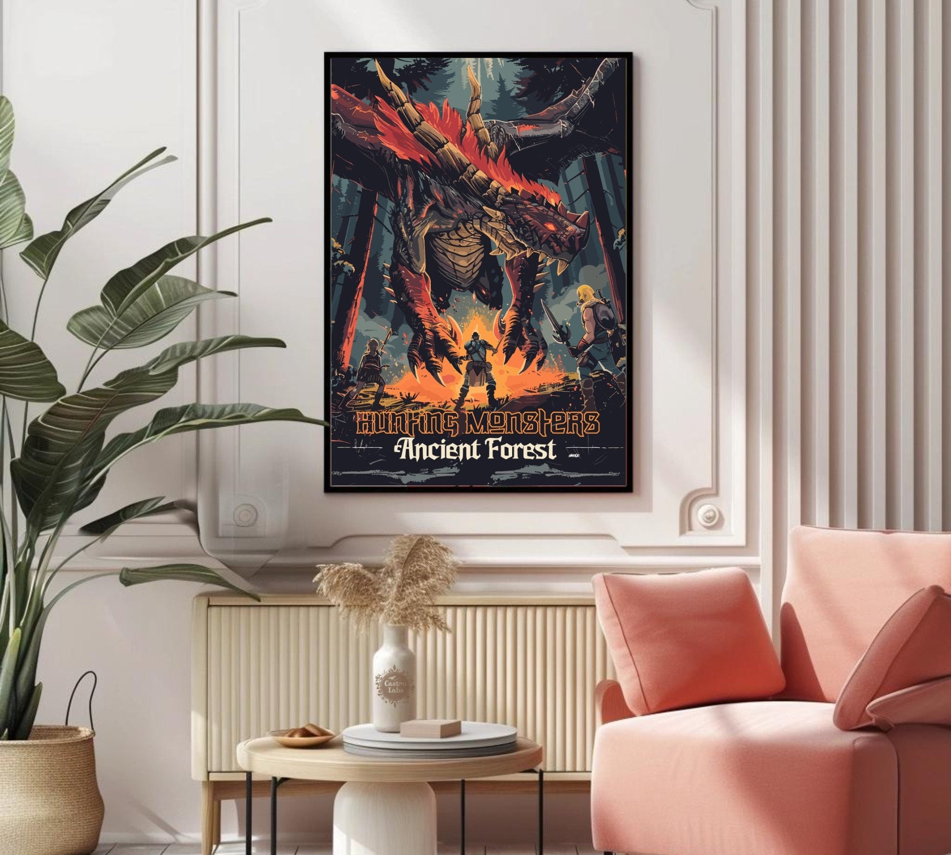 Ancient Forest, Monster Hunter World inspired poster