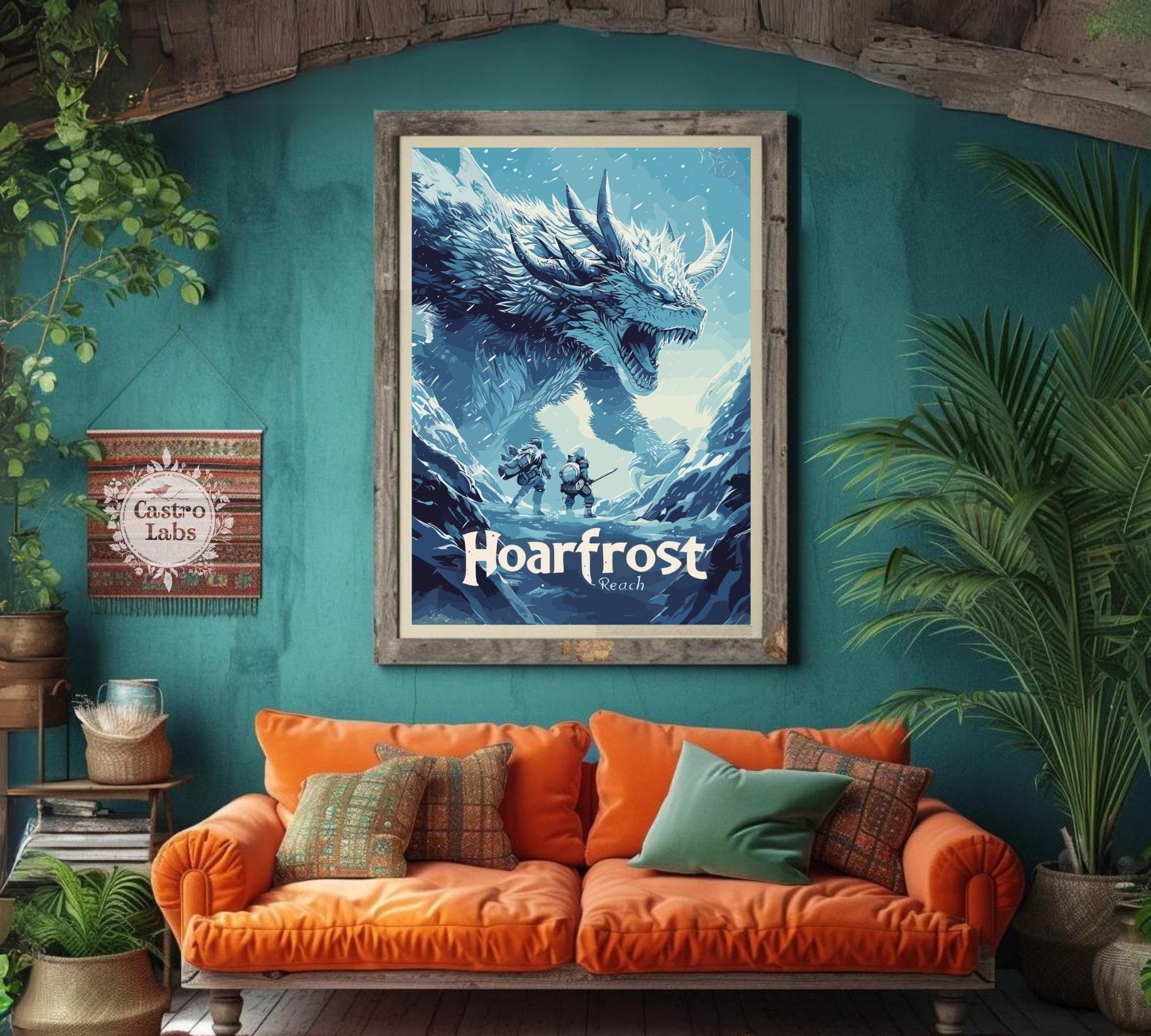 Hoarfrost Reach, Monster Hunter World Videogame Art