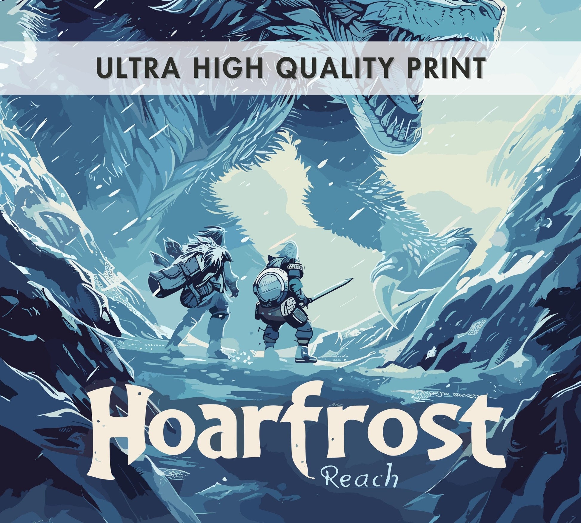 Hoarfrost Reach, Monster Hunter World Videogame Art