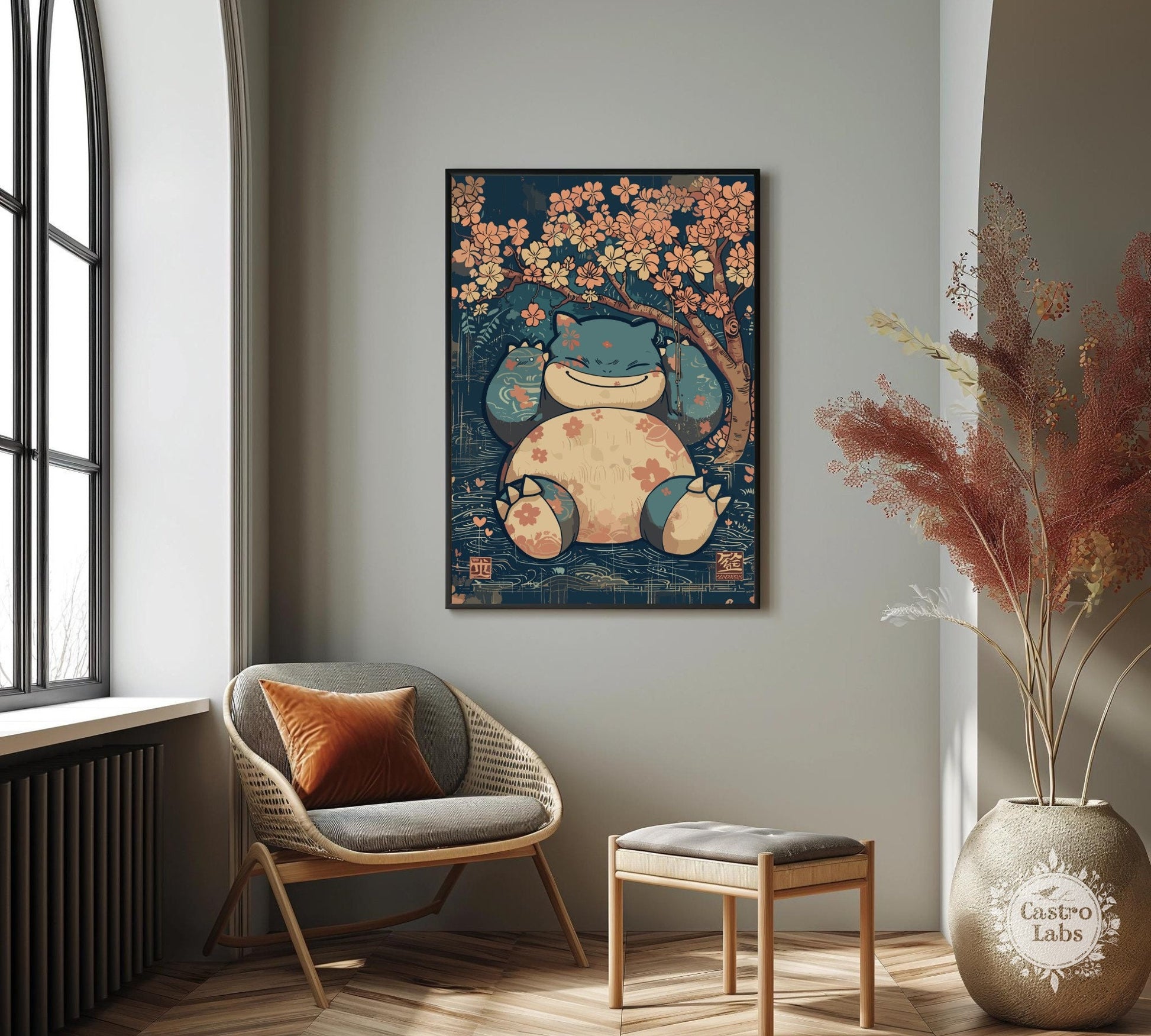 Snorlax Artwork, Pokemon poster