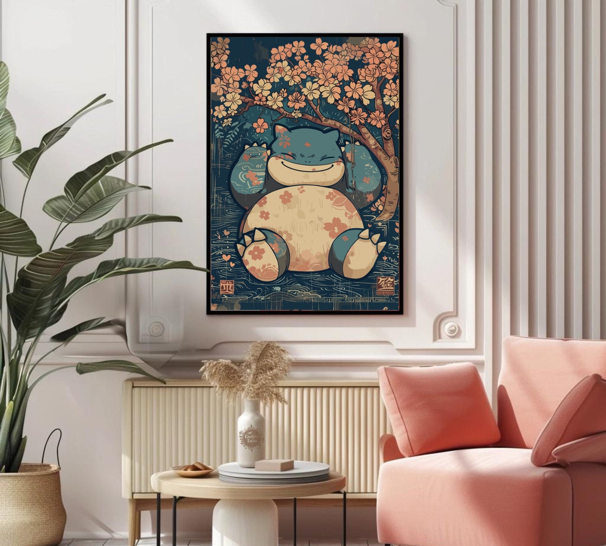 Snorlax Artwork, Pokemon poster