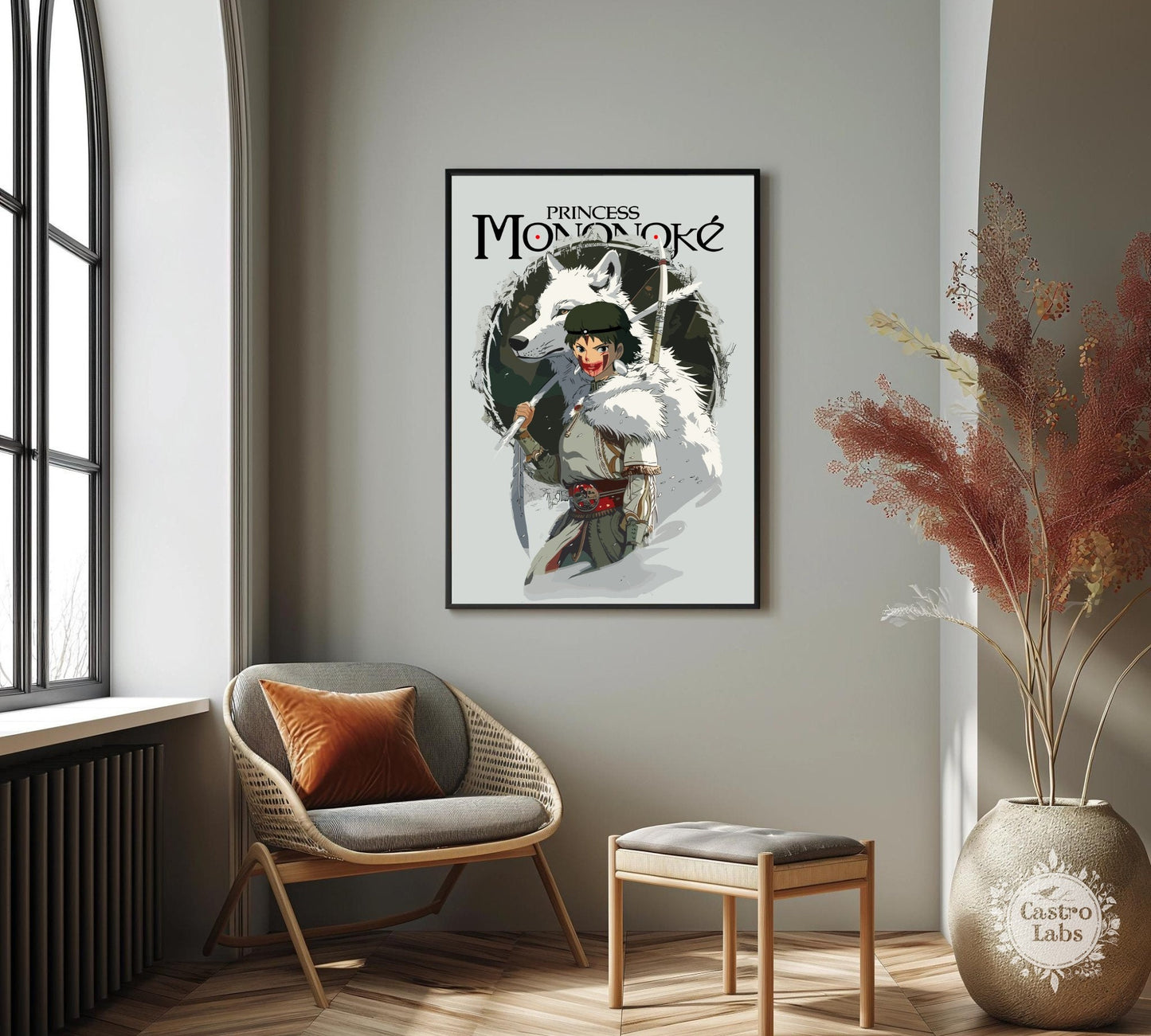 Princess Mononeke Inspired Poster - Studio Ghibli Poster