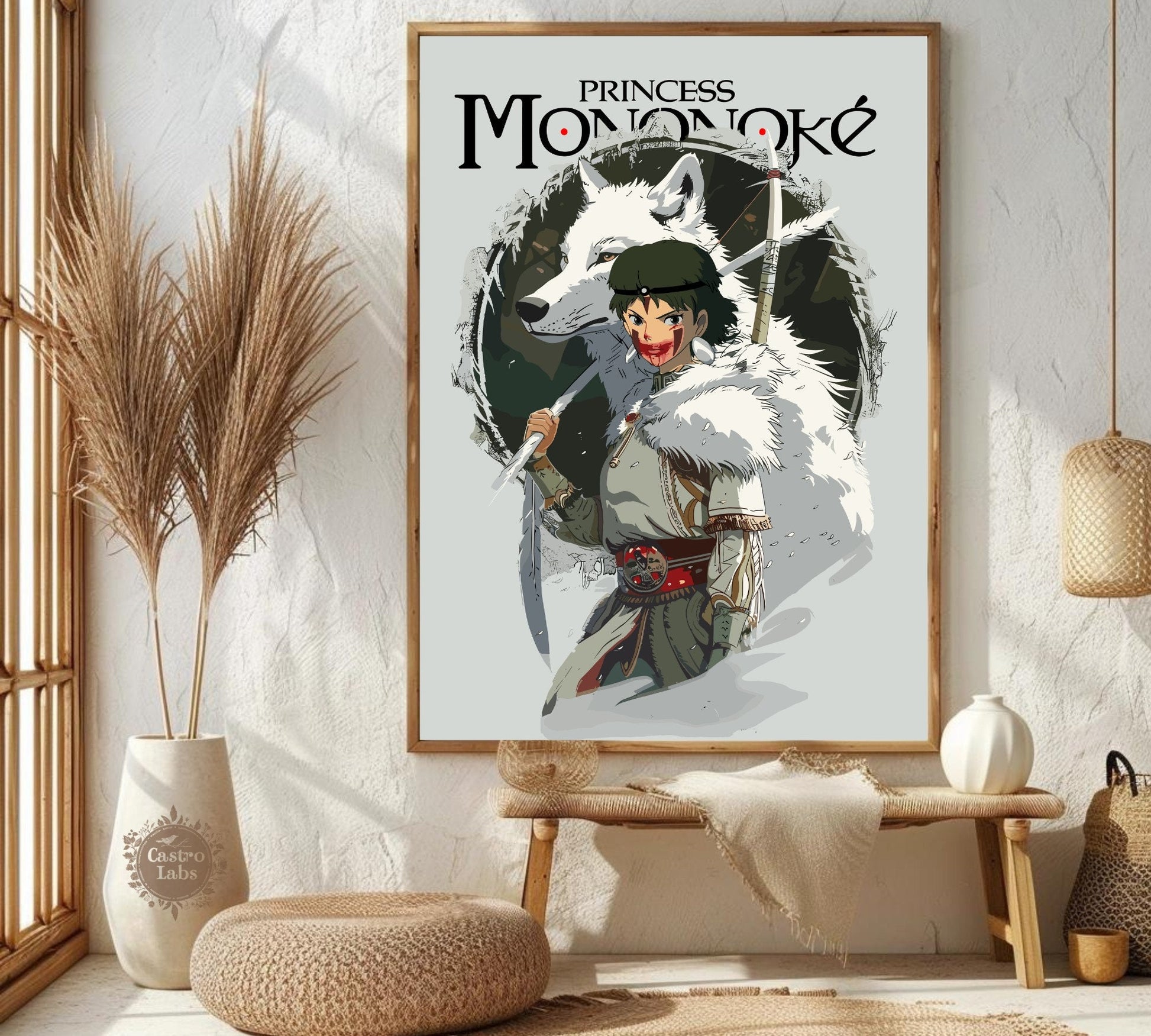 Princess Mononeke Inspired Poster - Studio Ghibli Poster