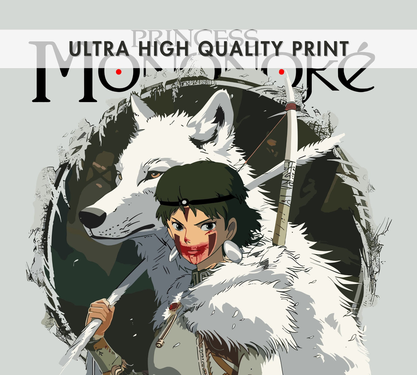 Princess Mononeke Inspired Poster - Studio Ghibli Poster