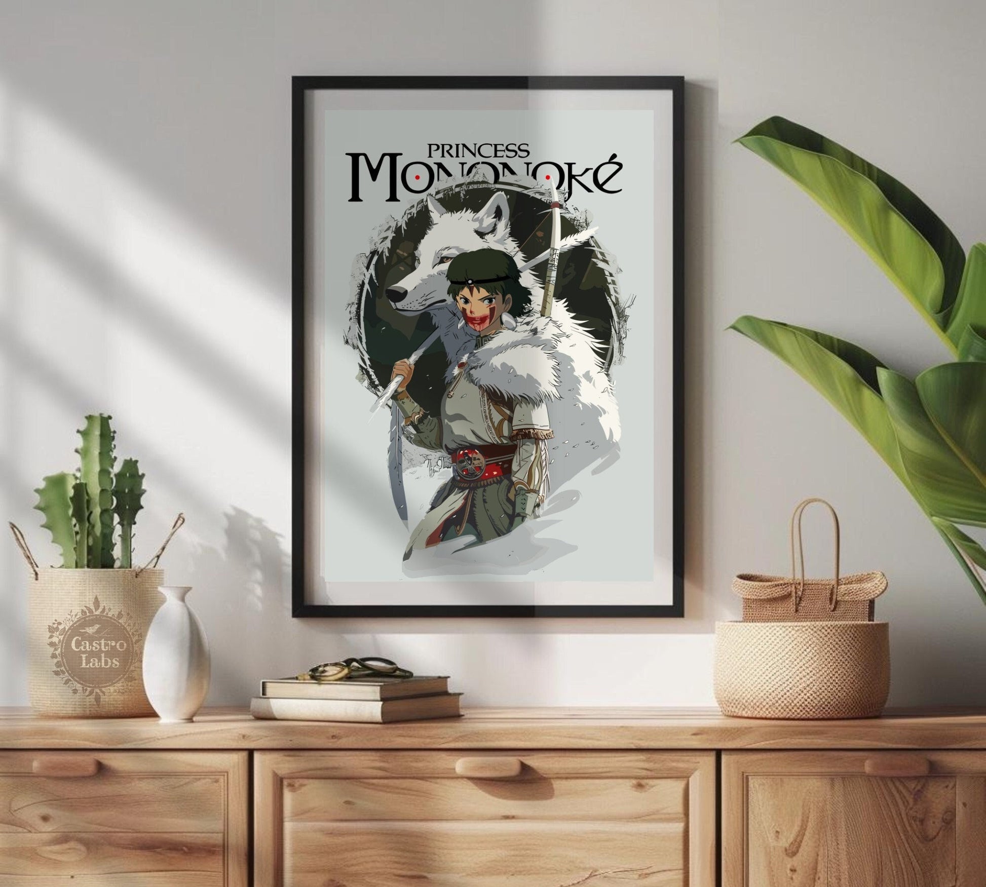 Princess Mononeke Inspired Poster - Studio Ghibli Poster