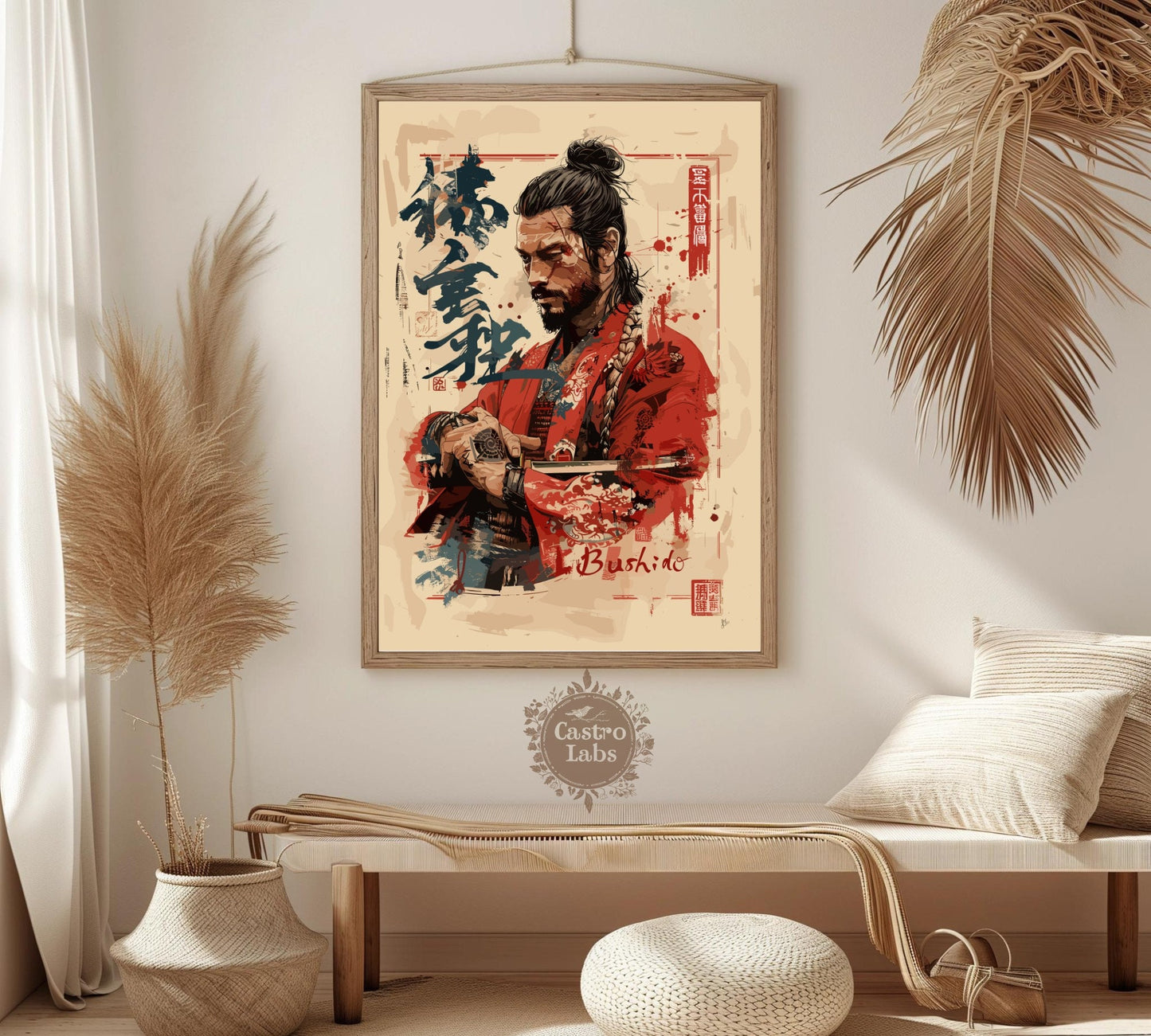 Bushido Code Poster - Samurai Warrior Poster