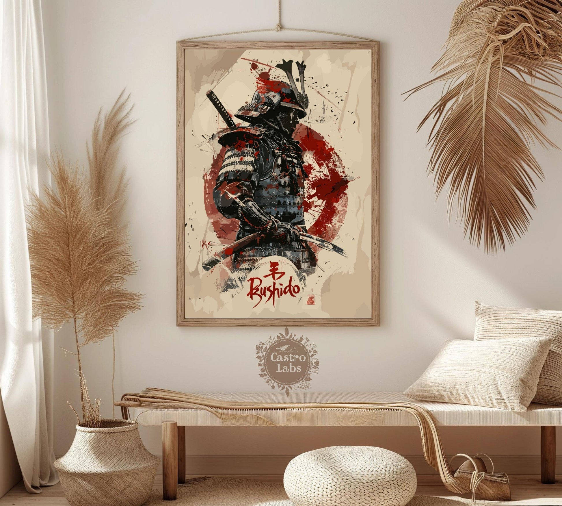 Bushido Code Print - Samurai Warrior Art