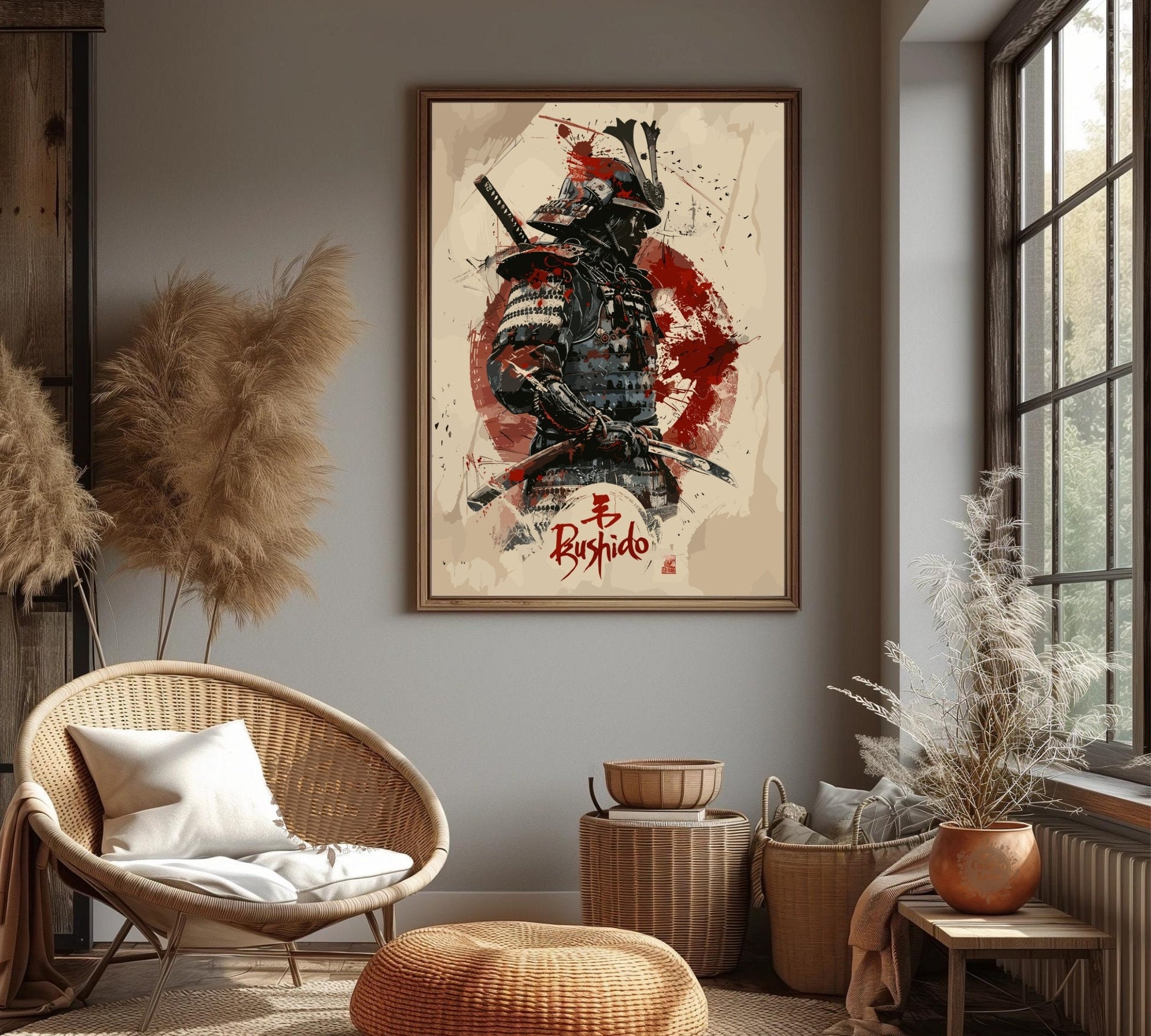 Bushido Code Print - Samurai Warrior Art