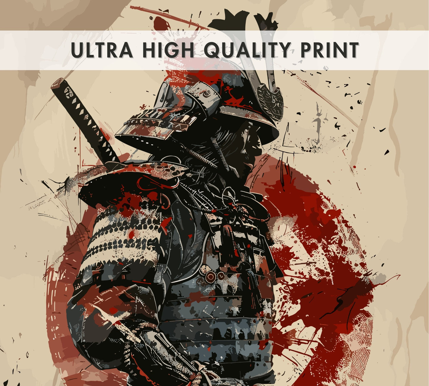 Bushido Code Print - Samurai Warrior Art