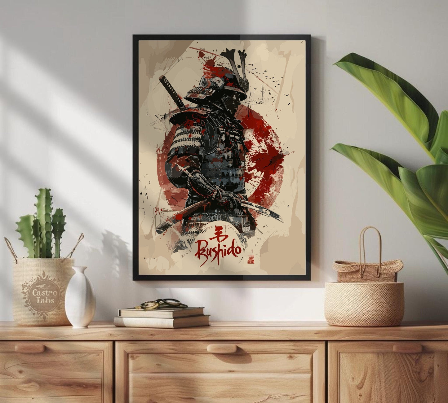 Bushido Code Print - Samurai Warrior Art